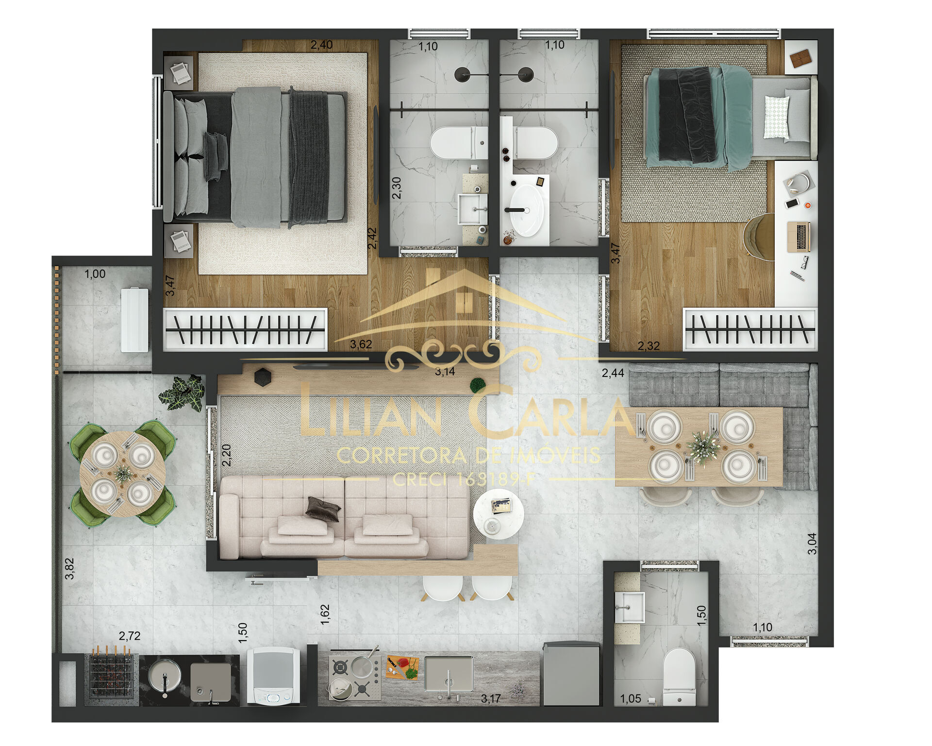 Apartamento, 2 quartos, 63 m² - Foto 16