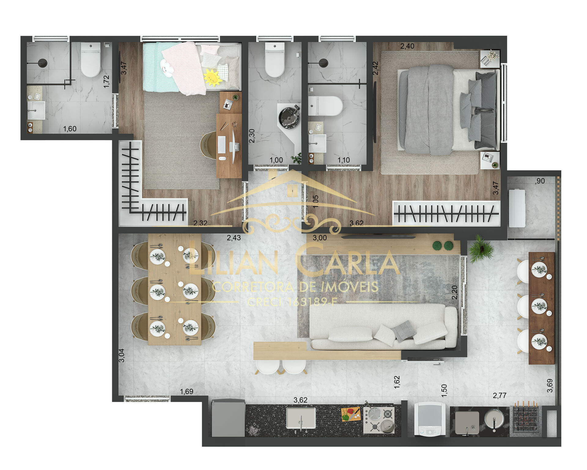Apartamento, 2 quartos, 63 m² - Foto 11