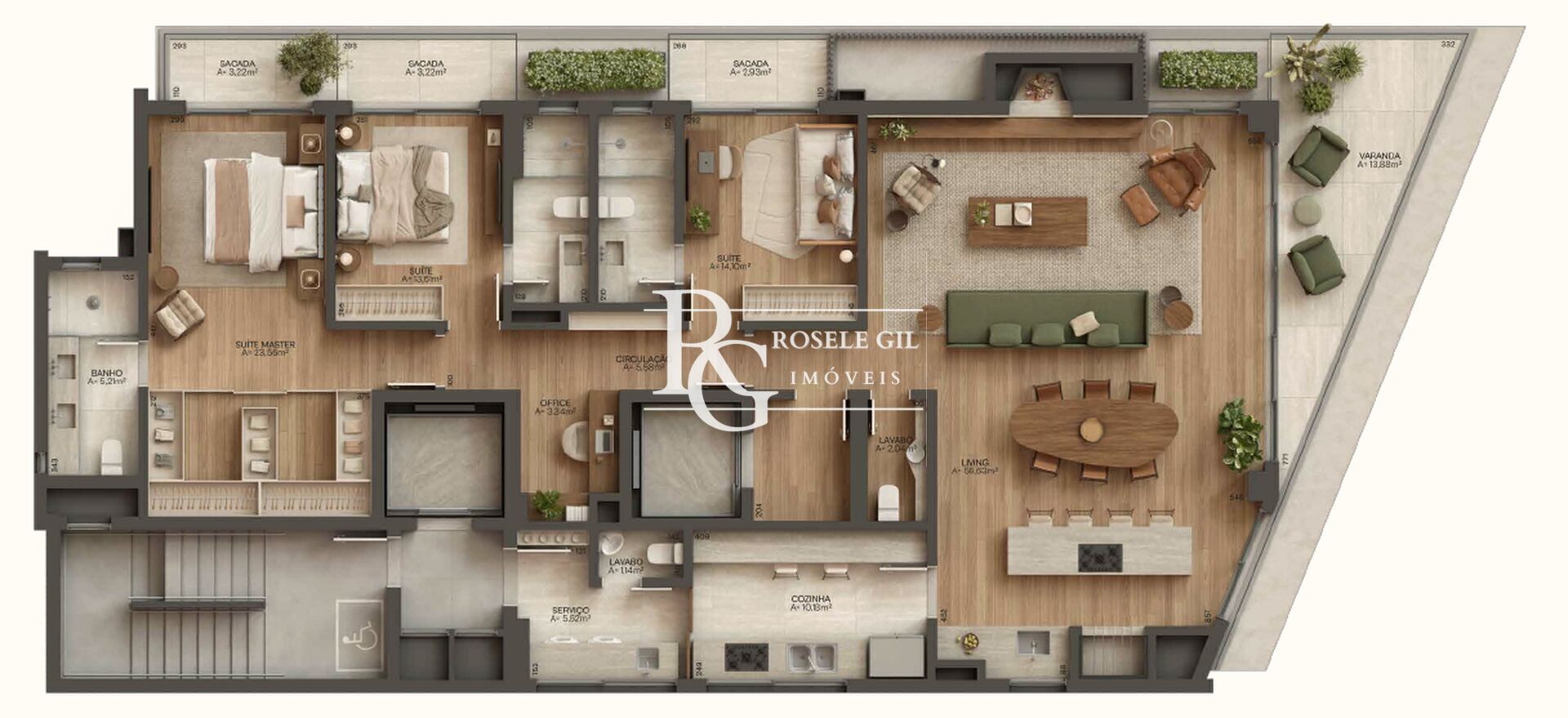 Apartamento, 3 quartos, 202 m² - Foto 5