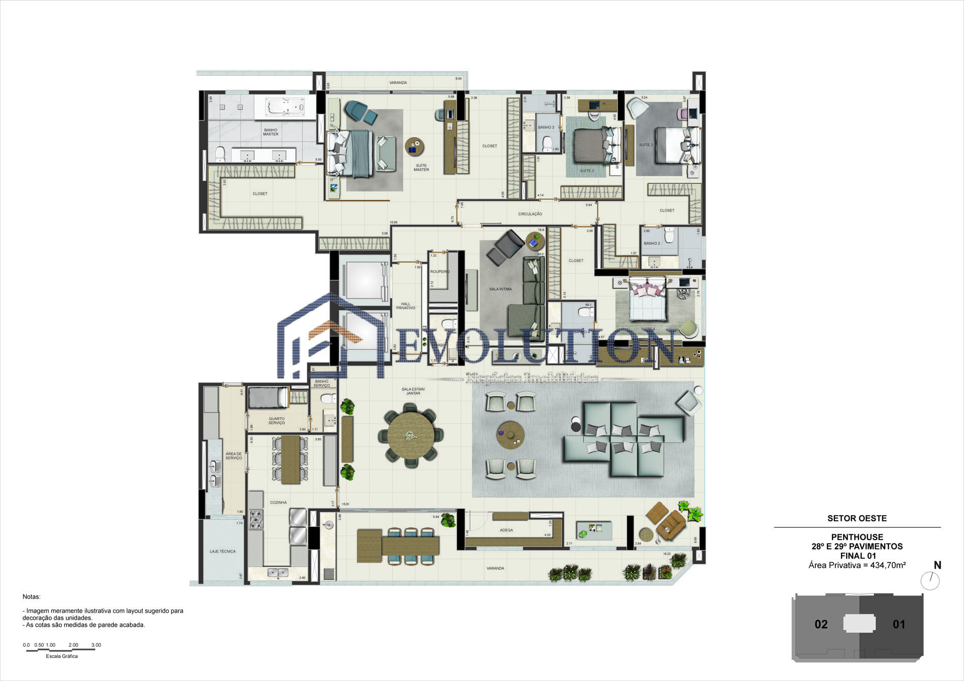 Cobertura à venda com 5 quartos, 434m² - Foto 5