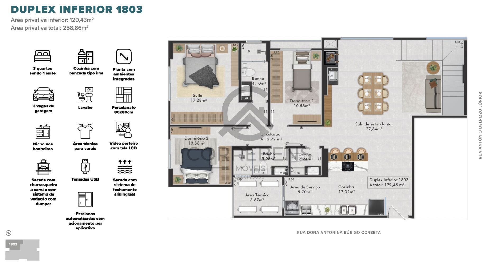 Apartamento à venda com 3 quartos, 129m² - Foto 22