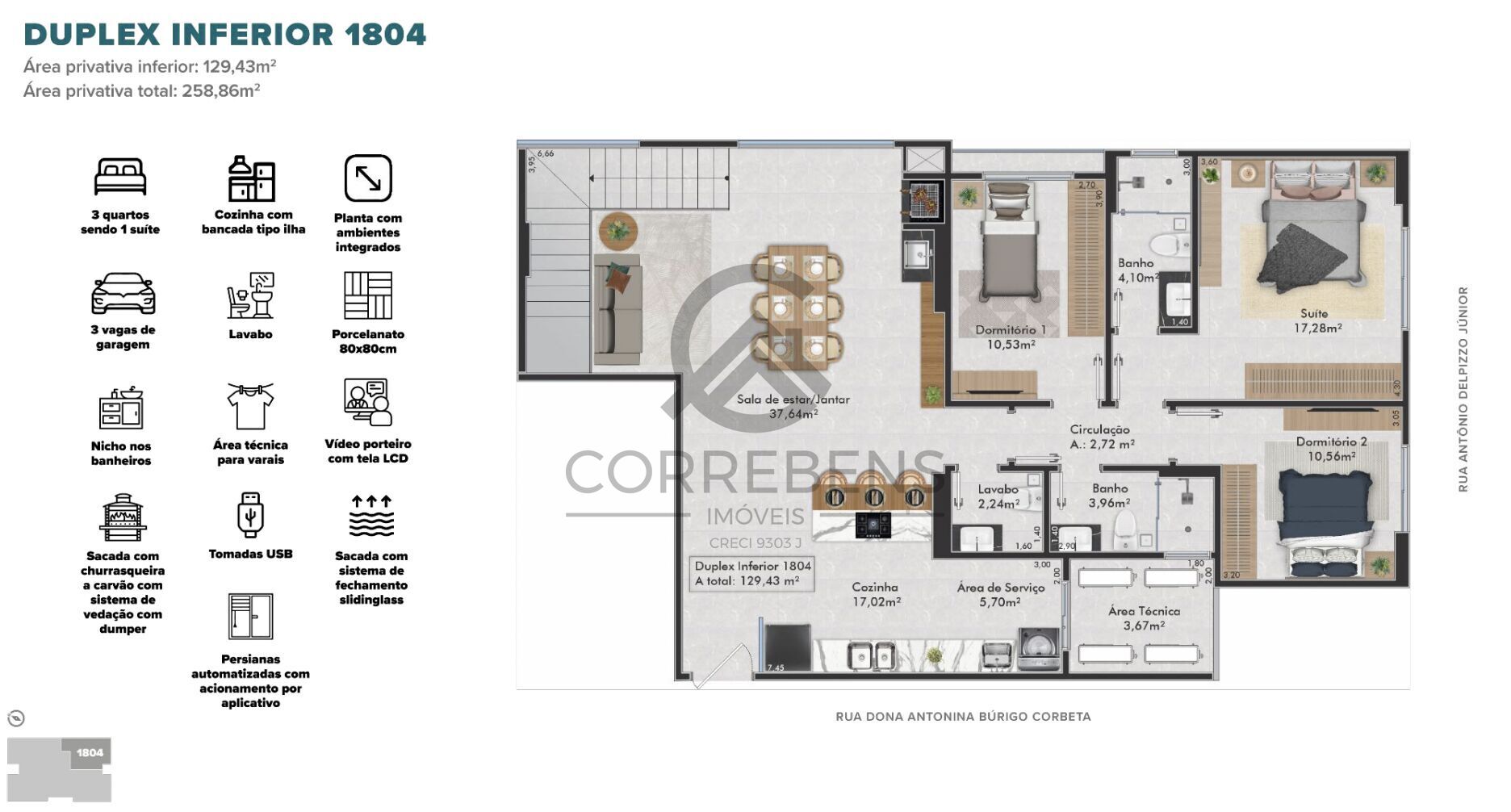 Apartamento à venda com 3 quartos, 129m² - Foto 23