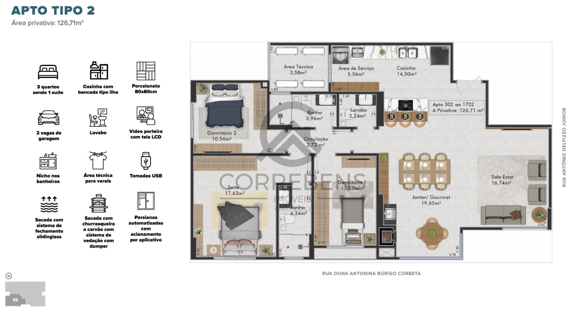 Apartamento à venda com 3 quartos, 129m² - Foto 16