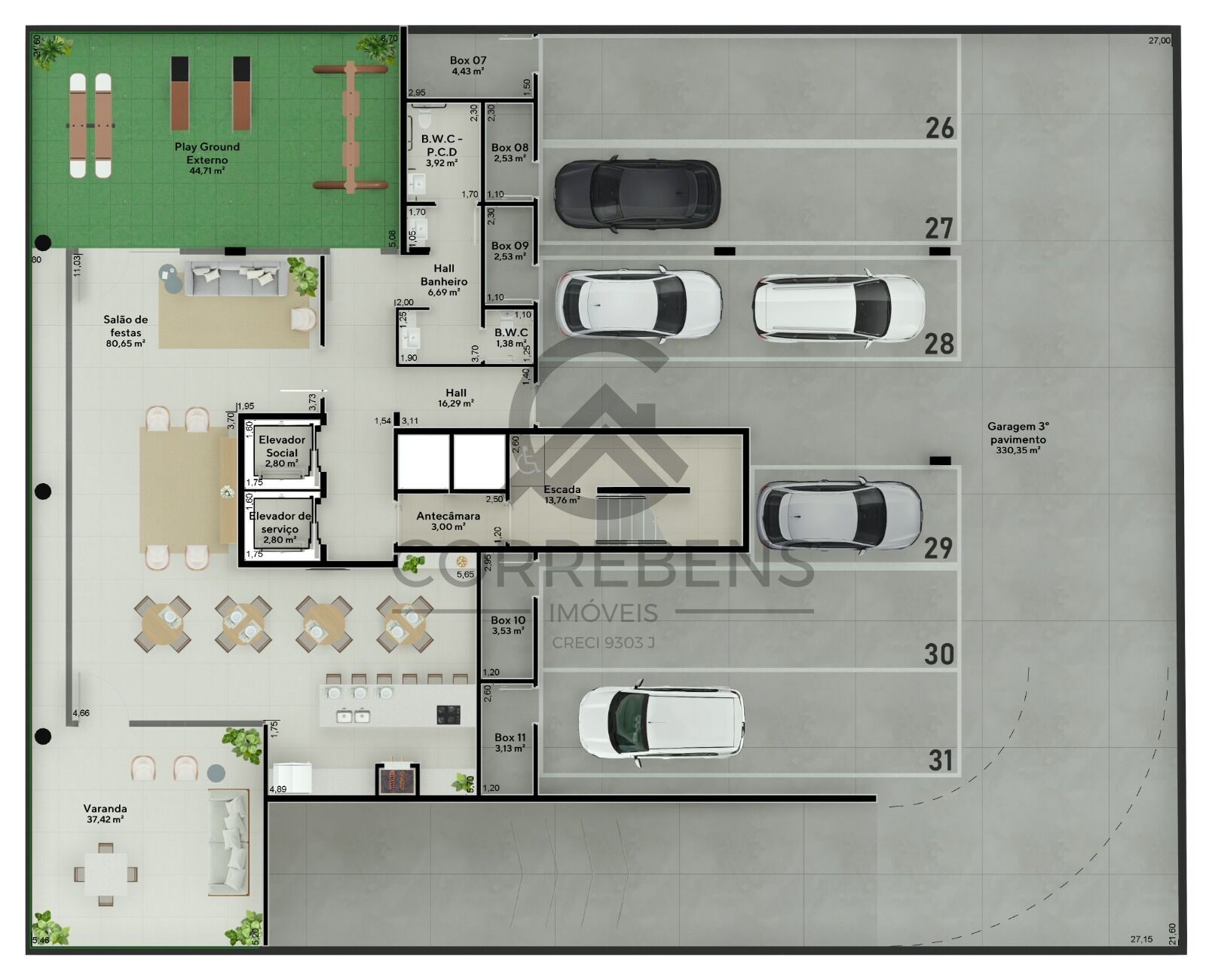 Apartamento à venda com 3 quartos, 143m² - Foto 44