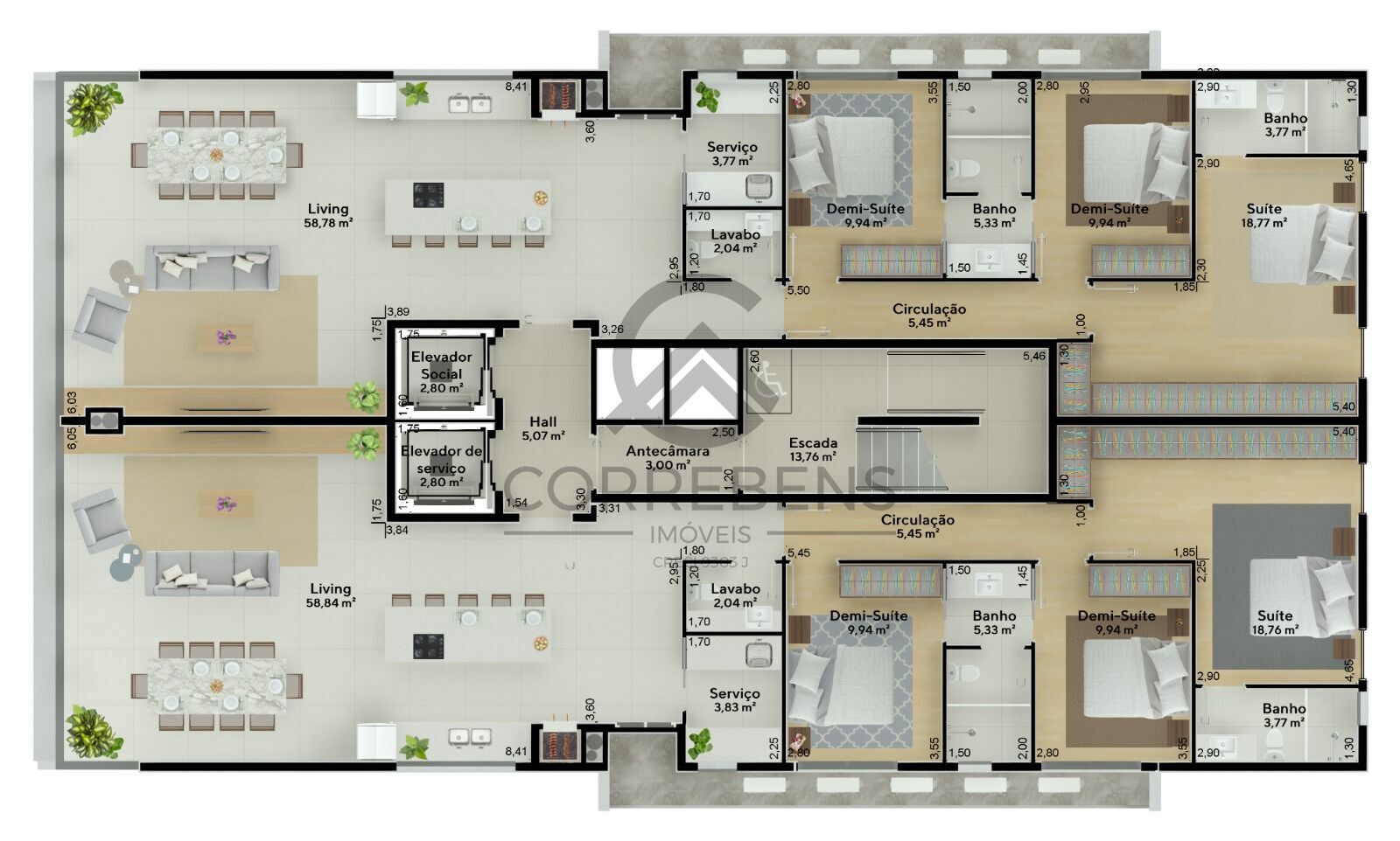 Apartamento à venda com 3 quartos, 143m² - Foto 39