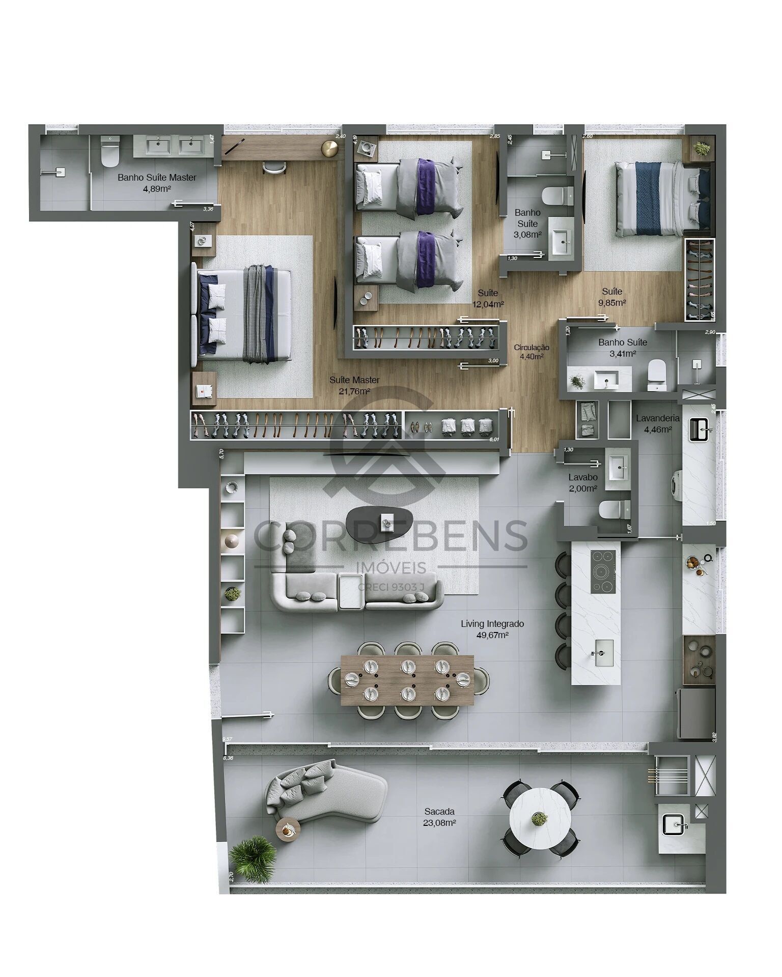 Apartamento à venda com 3 quartos, 149m² - Foto 17