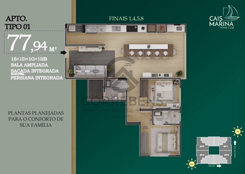 Apartamento à venda com 3 quartos, 106m² - Foto 27