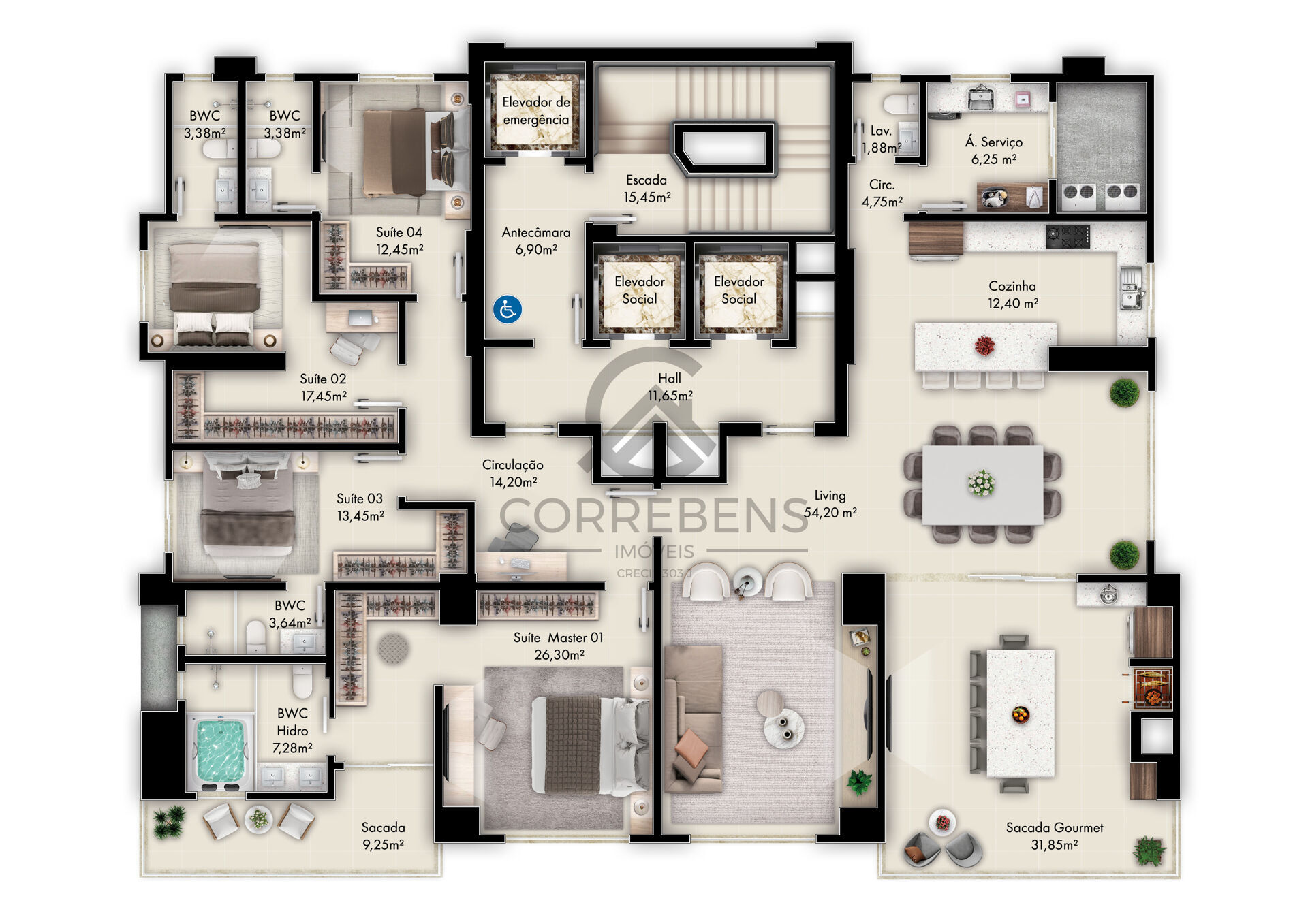 Apartamento, 4 quartos, 259 m² - Foto 22