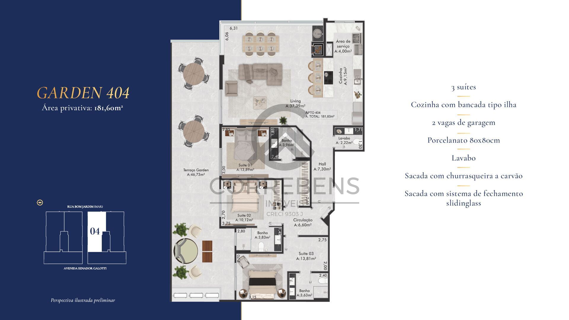 Apartamento à venda com 3 quartos, 122m² - Foto 22