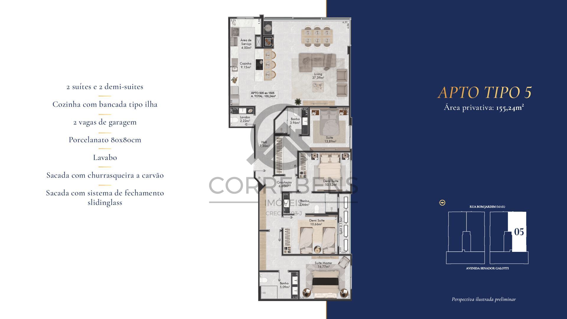 Apartamento à venda com 3 quartos, 122m² - Foto 29