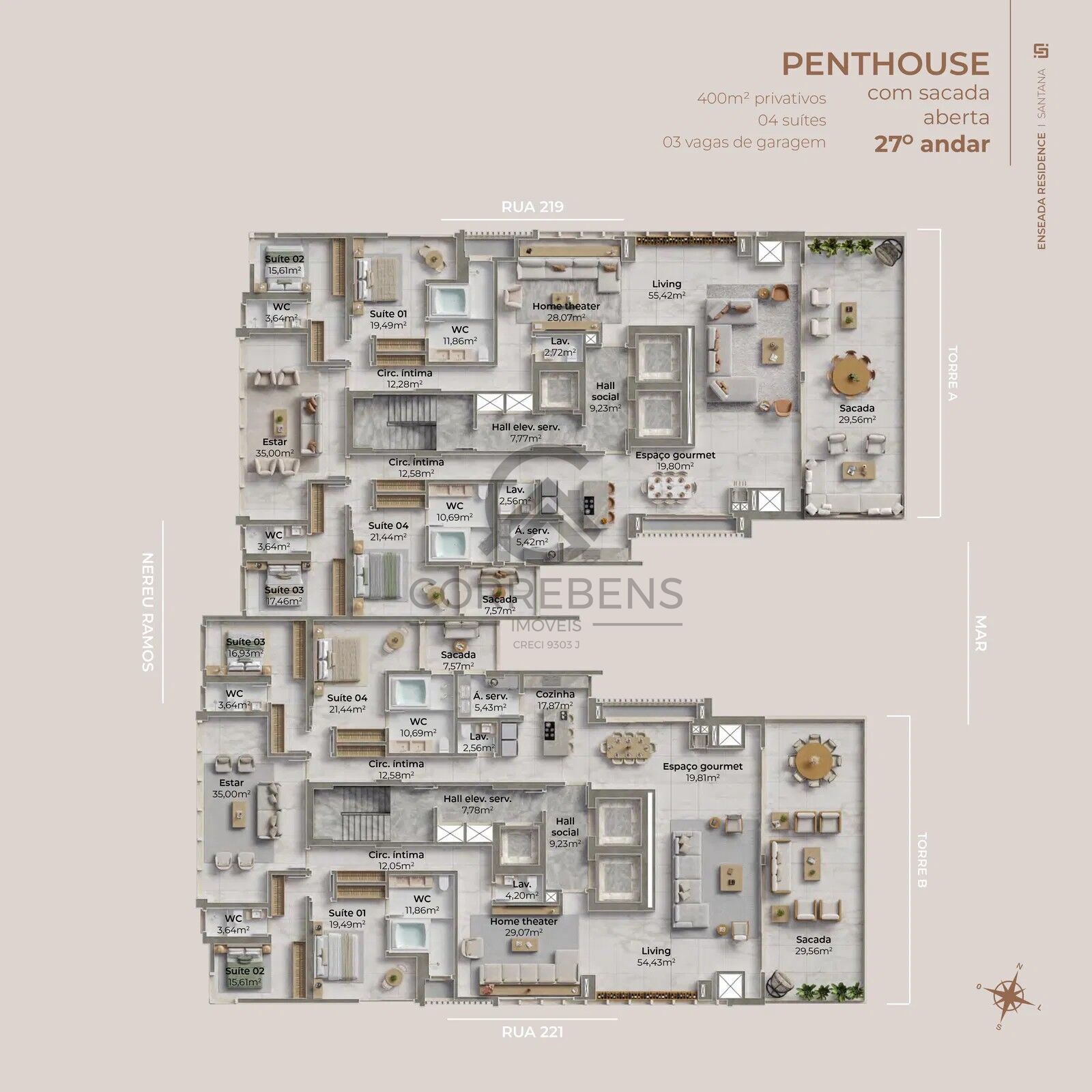 Apartamento, 4 quartos, 249 m² - Foto 33