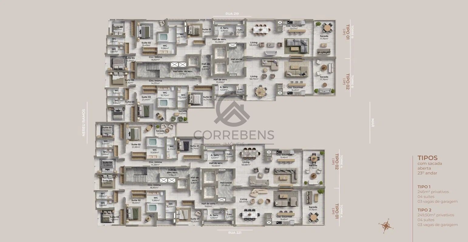 Apartamento, 4 quartos, 249 m² - Foto 29