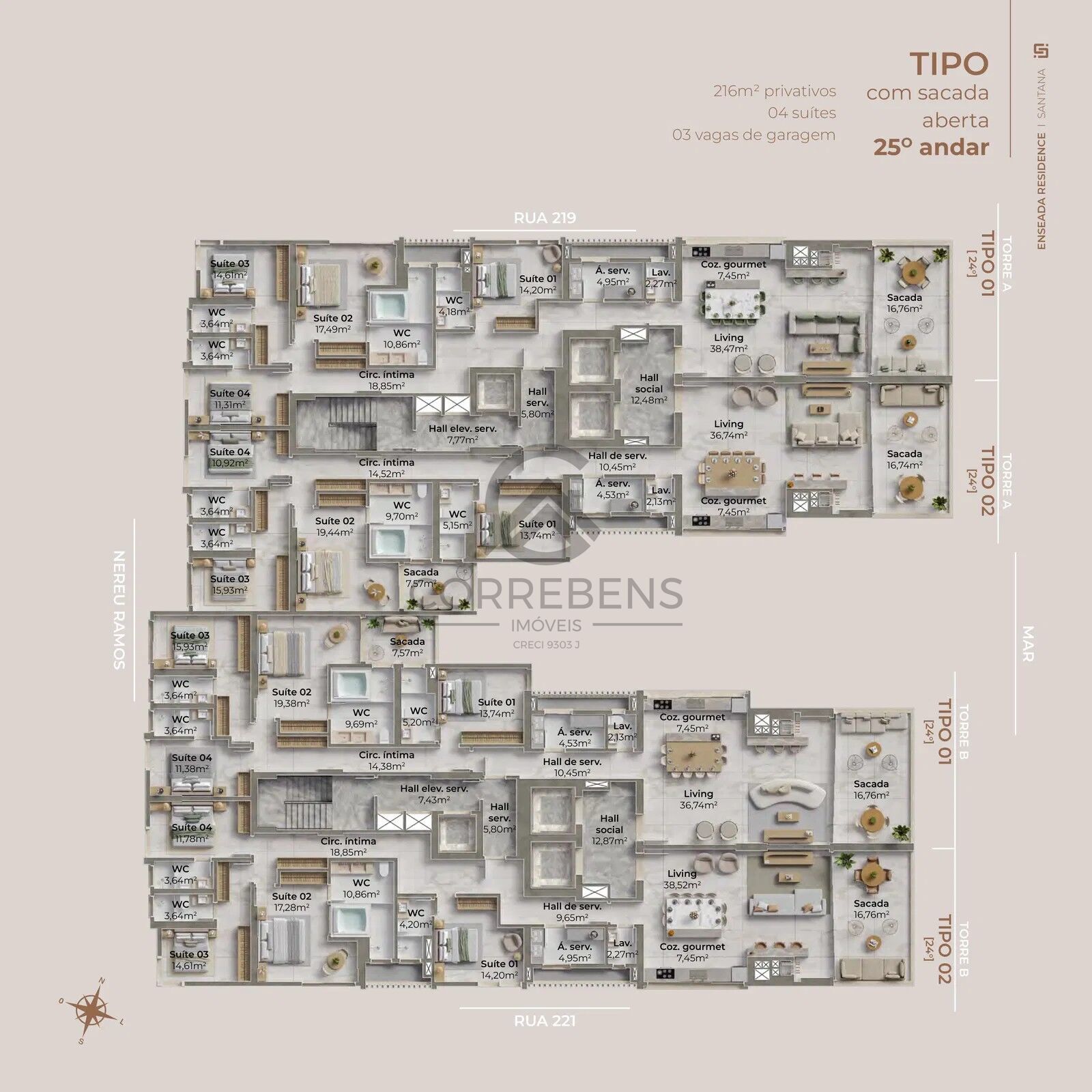 Apartamento, 4 quartos, 249 m² - Foto 31