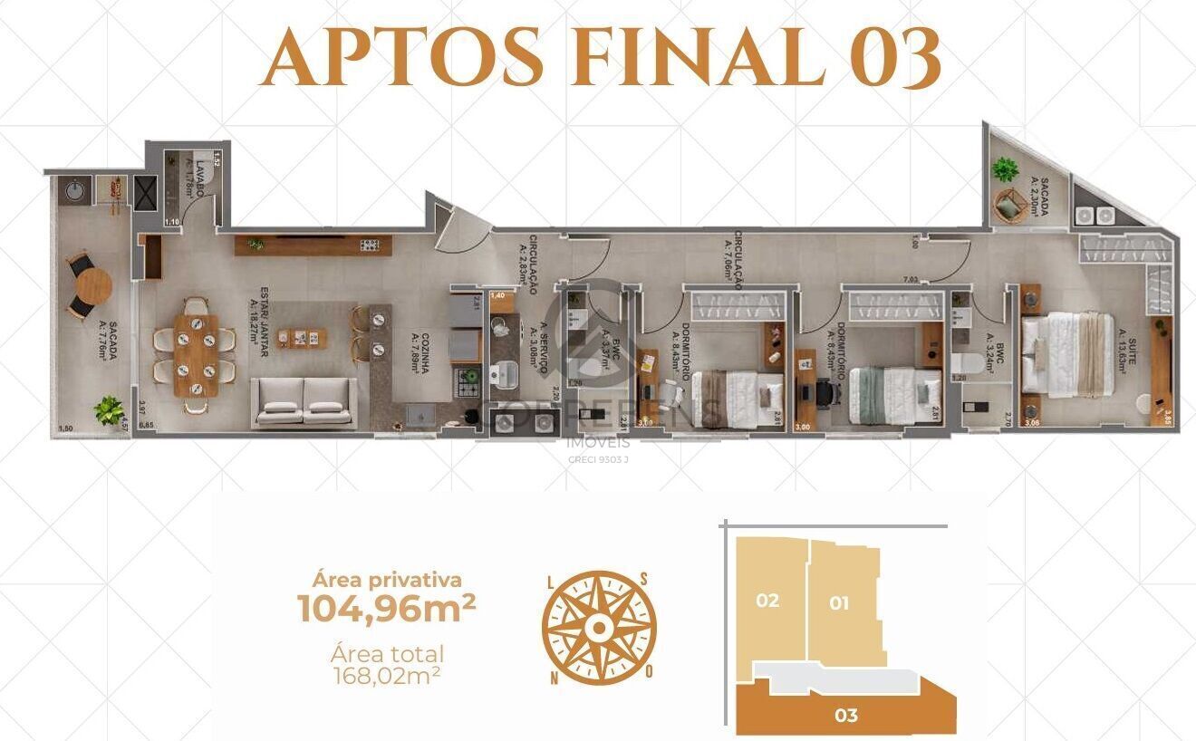 Apartamento, 3 quartos, 104 m² - Foto 39