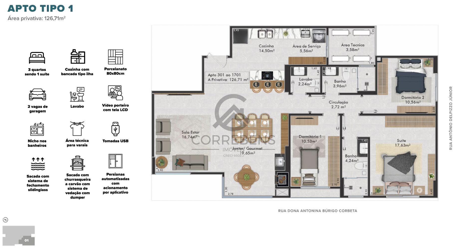 Apartamento, 3 quartos, 218 m² - Foto 15