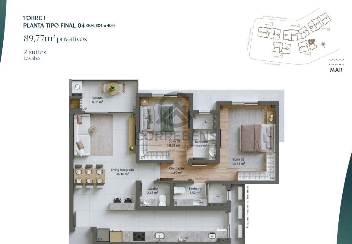 Apartamento, 2 quartos, 89 m² - Foto 41