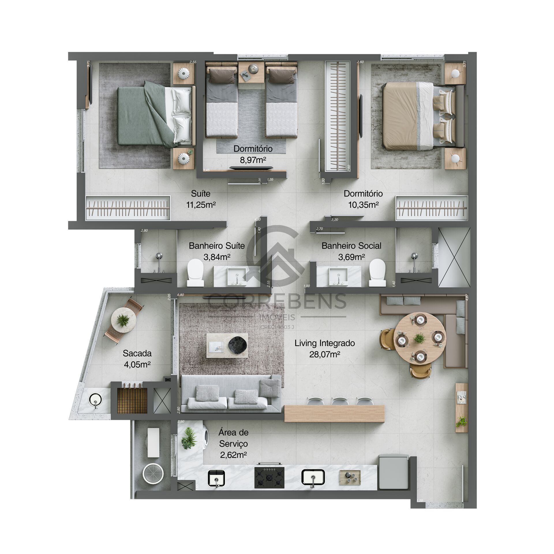 Apartamento à venda com 3 quartos, 92m² - Foto 12