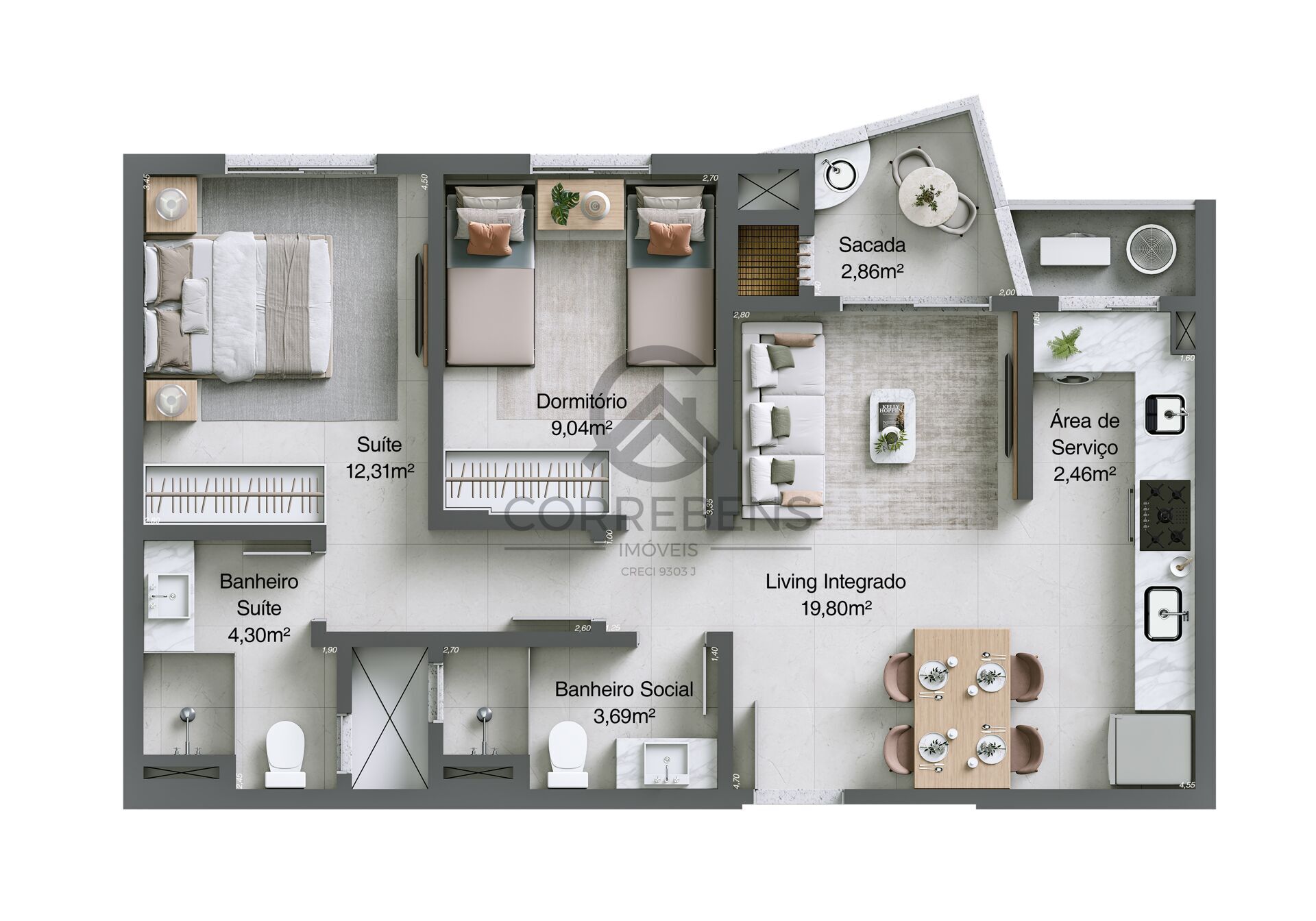 Apartamento à venda com 3 quartos, 92m² - Foto 11