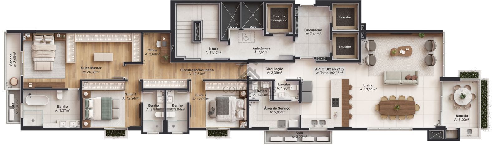 Apartamento, 3 quartos, 192 m² - Foto 27