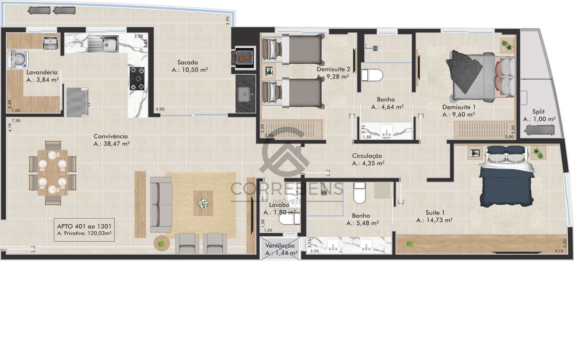 Apartamento, 3 quartos, 98 m² - Foto 46