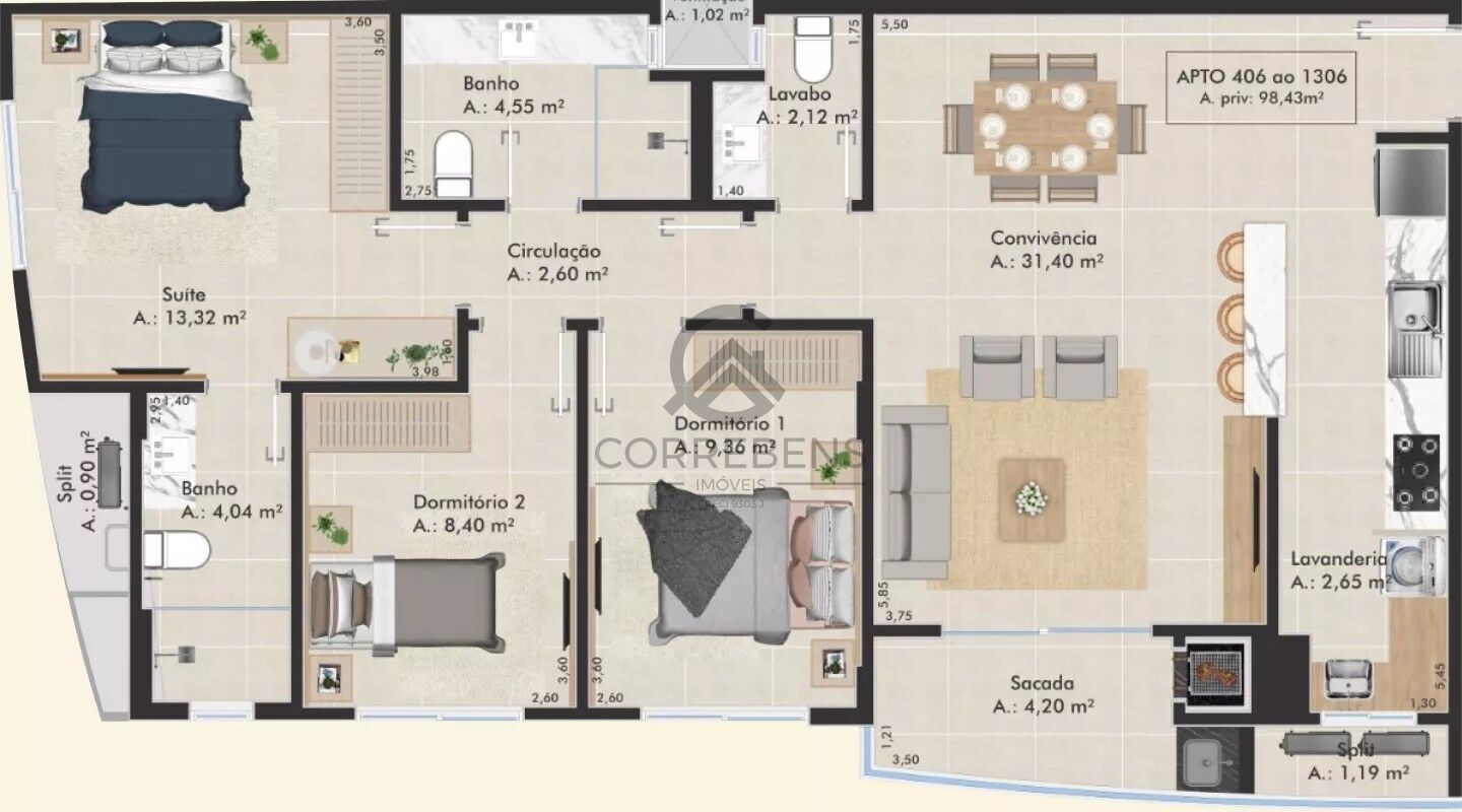 Apartamento, 3 quartos, 98 m² - Foto 43