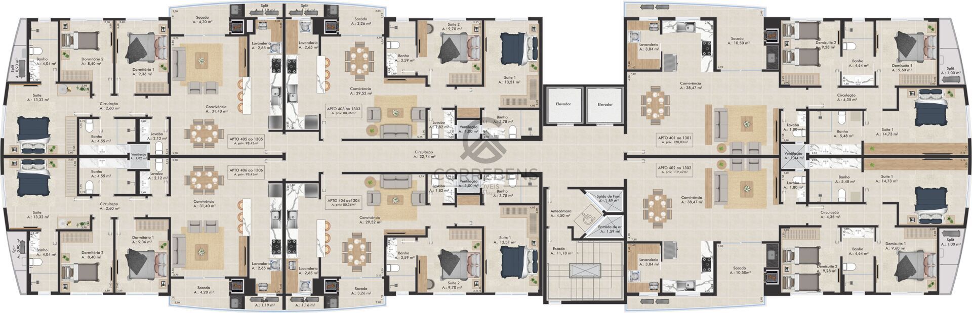 Apartamento, 3 quartos, 98 m² - Foto 45