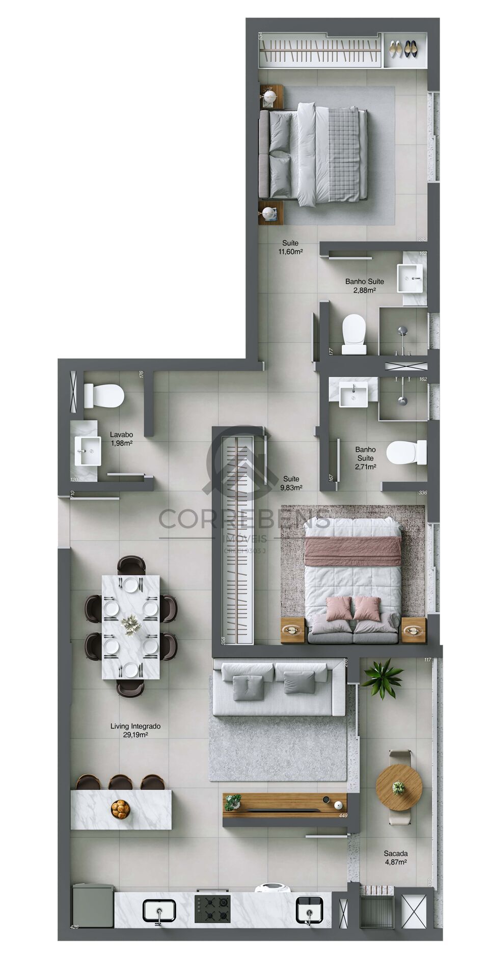 Apartamento à venda com 2 quartos, 78m² - Foto 18