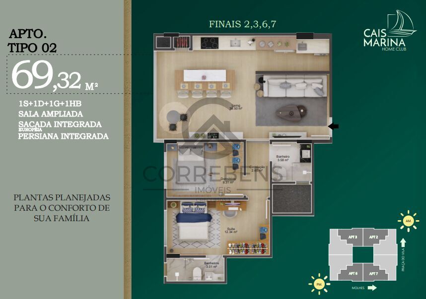 Apartamento à venda com 2 quartos, 69m² - Foto 28