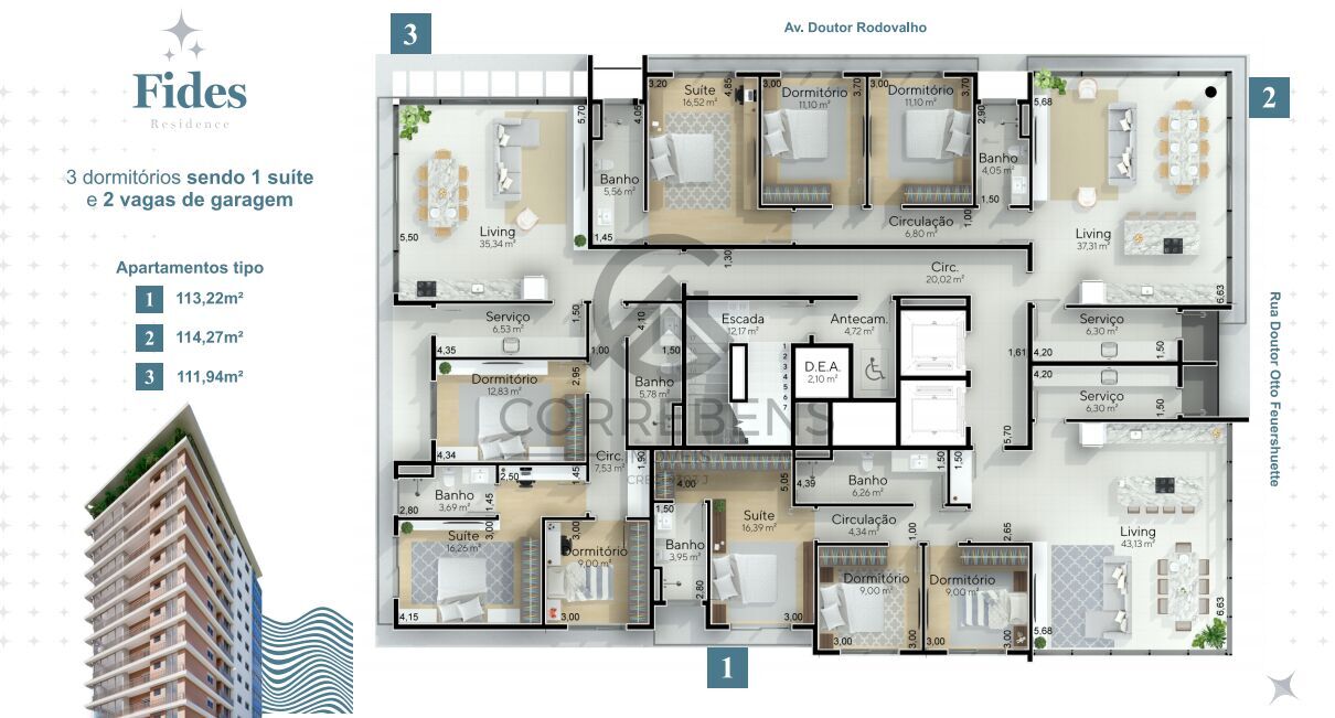 Apartamento à venda com 3 quartos, 113m² - Foto 23