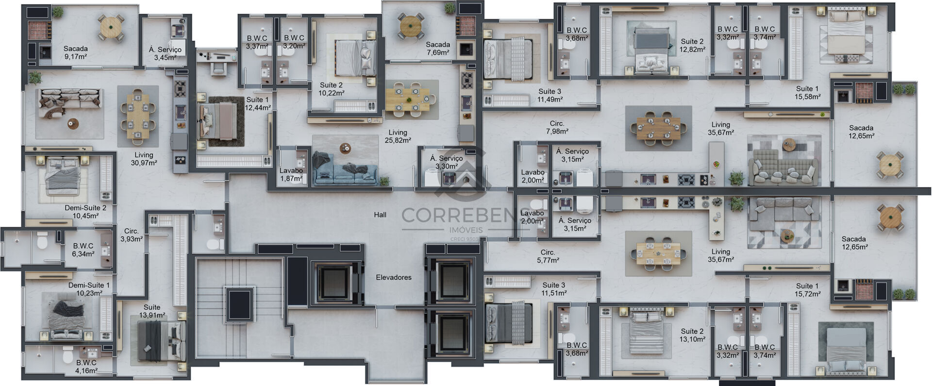 Apartamento, 3 quartos, 134 m² - Foto 15