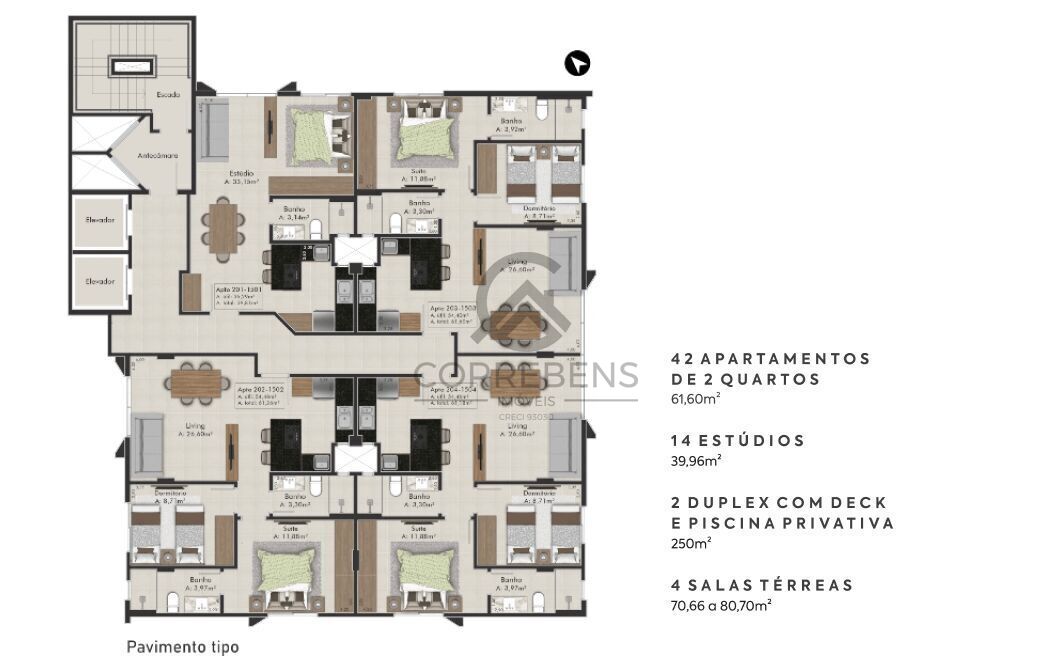 Apartamento, 2 quartos, 61 m² - Foto 32