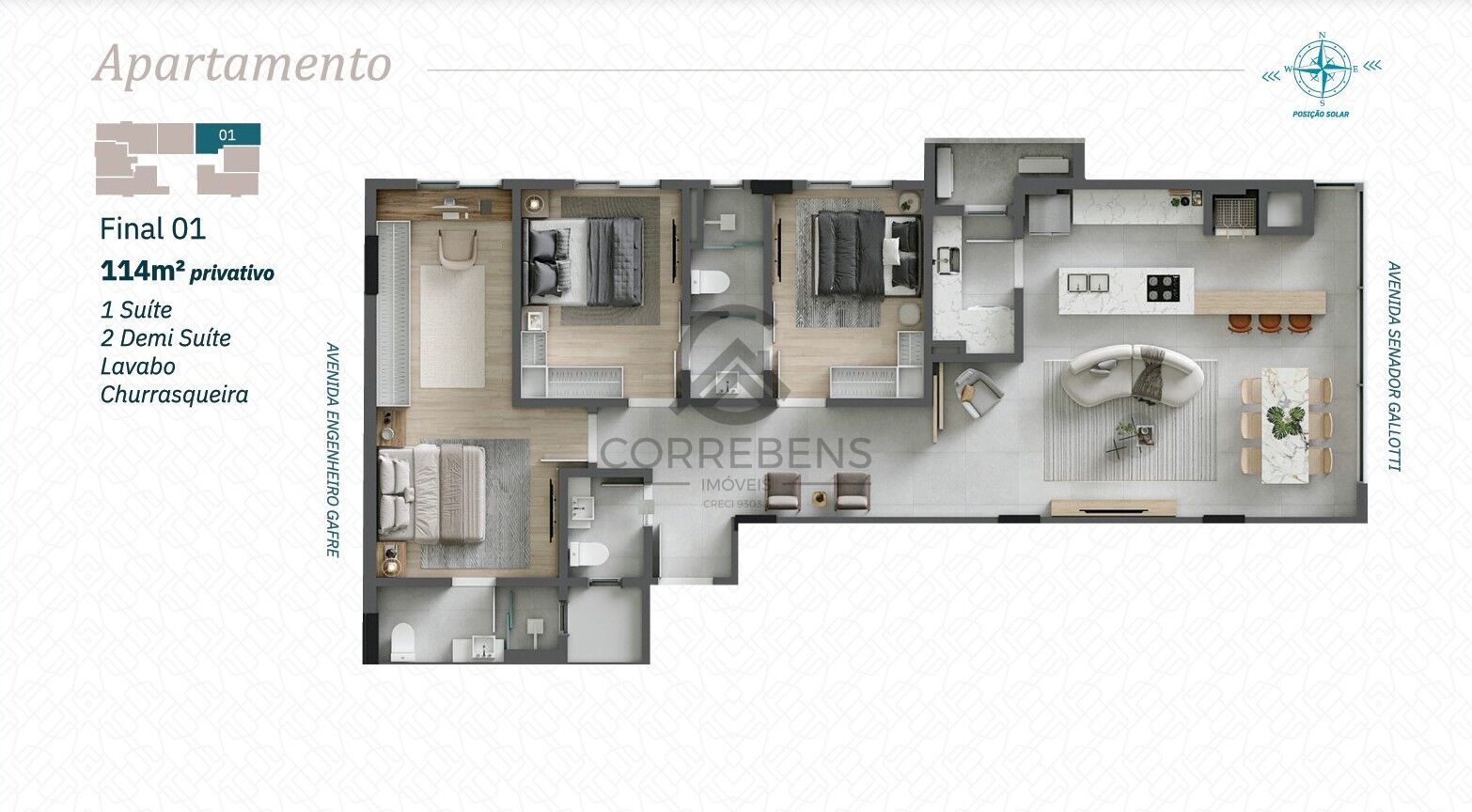 Apartamento, 3 quartos, 114 m² - Foto 30