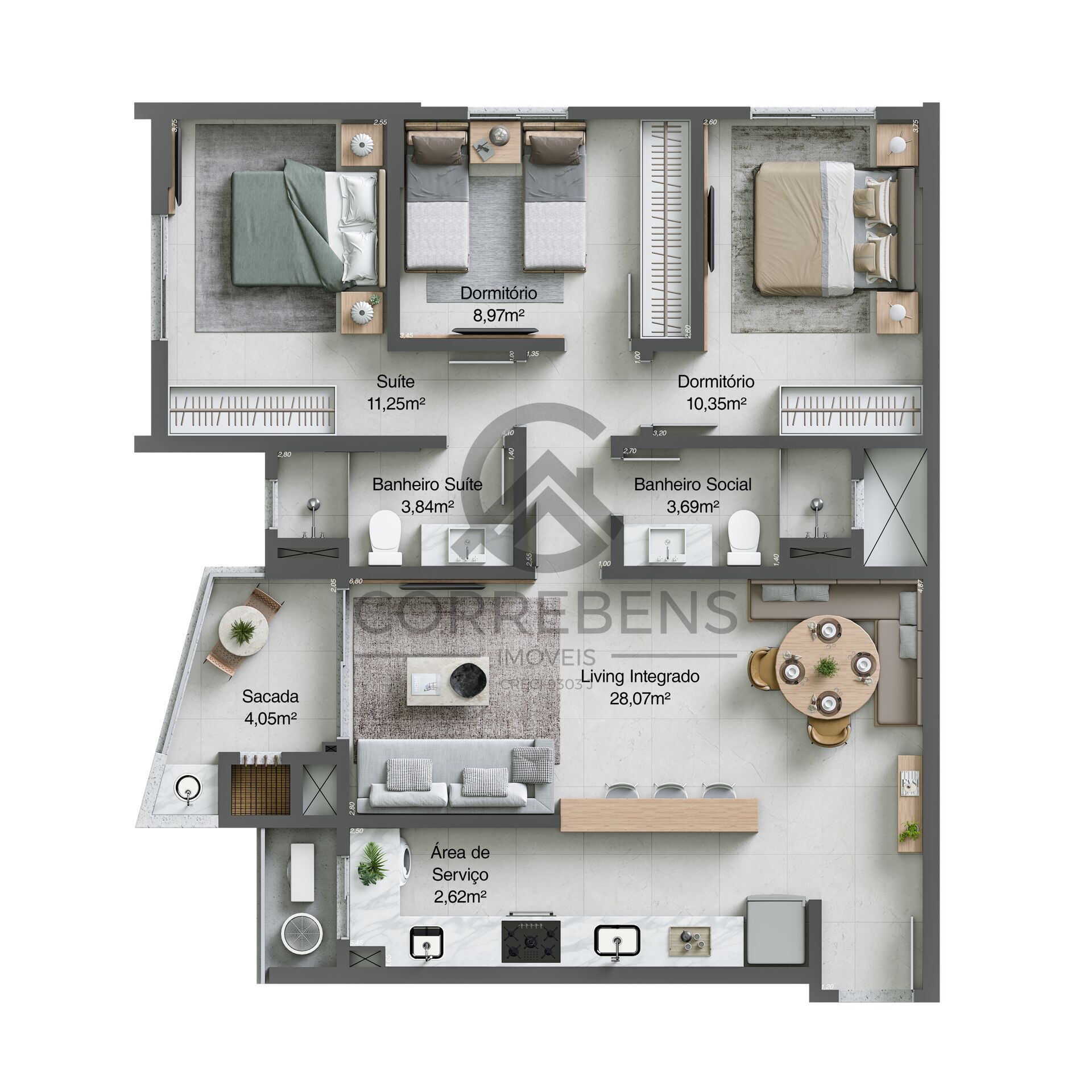 Apartamento à venda com 2 quartos, 66m² - Foto 12