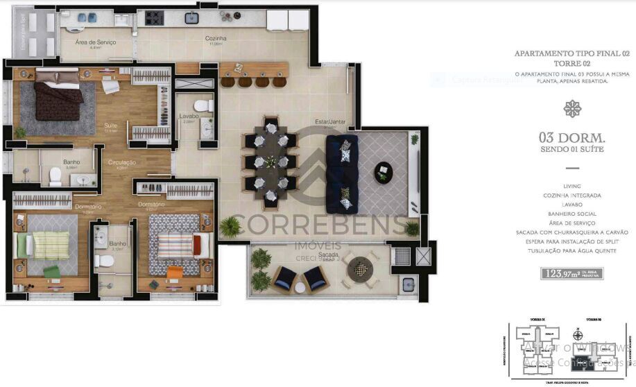 Apartamento à venda com 3 quartos, 123m² - Foto 32