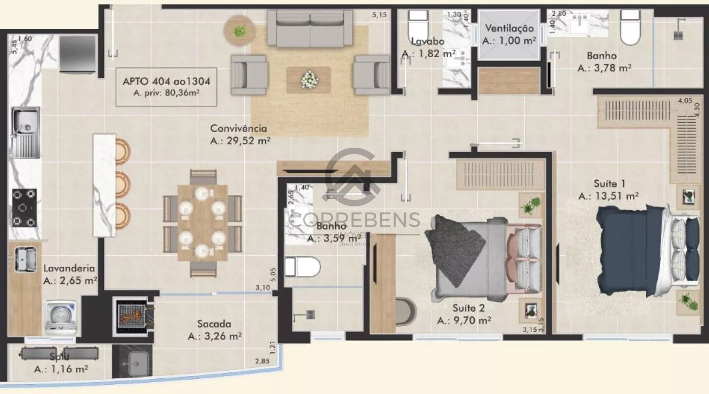 Apartamento, 2 quartos, 80 m² - Foto 45