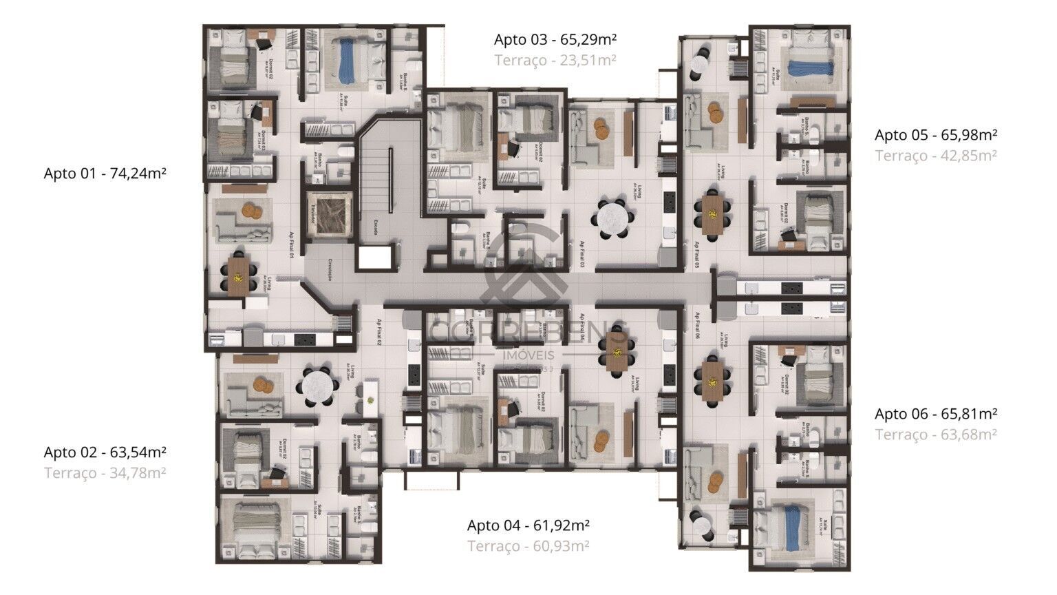 Apartamento, 2 quartos, 65 m² - Foto 21