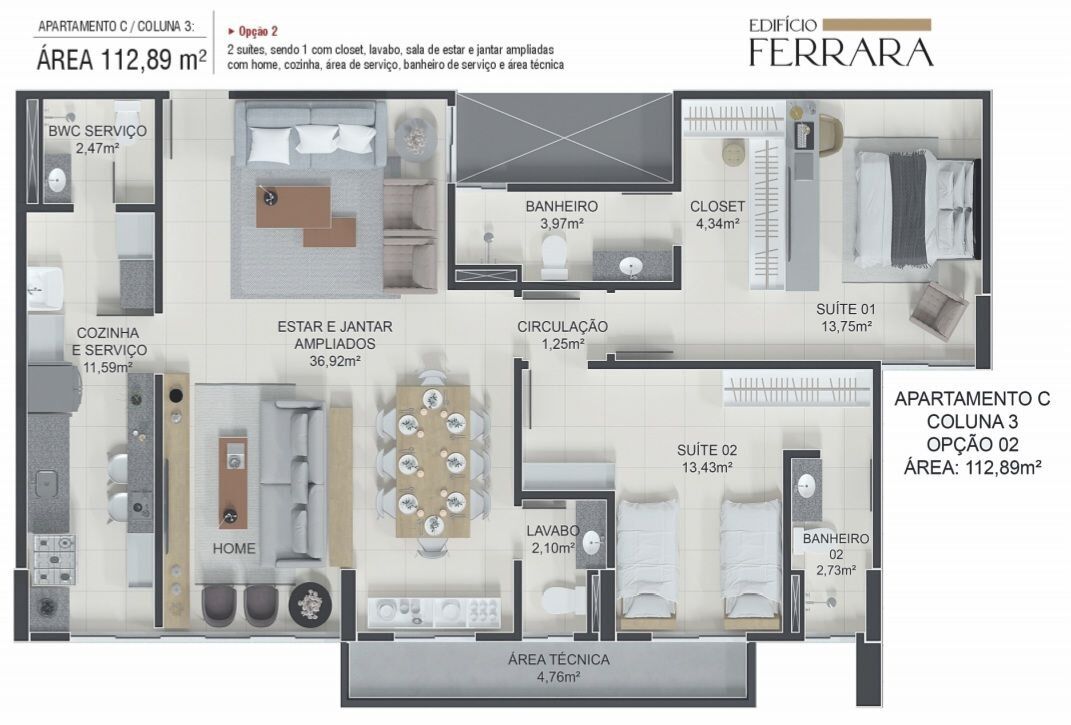 Apartamento à venda com 3 quartos, 71m² - Foto 19