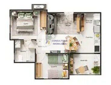 Apartamento à venda com 2 quartos, 50m² - Foto 3