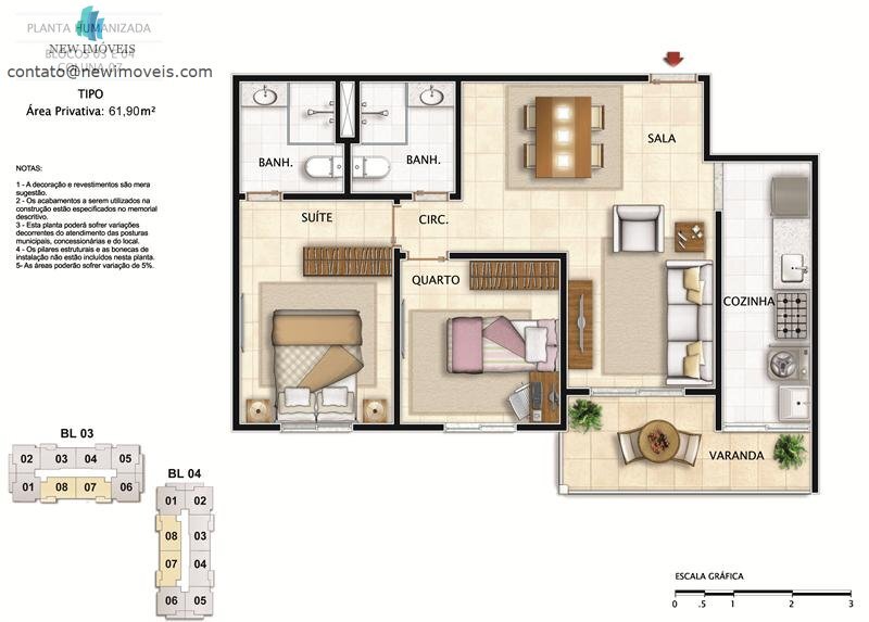 Apartamento à venda com 2 quartos, 133m² - Foto 13