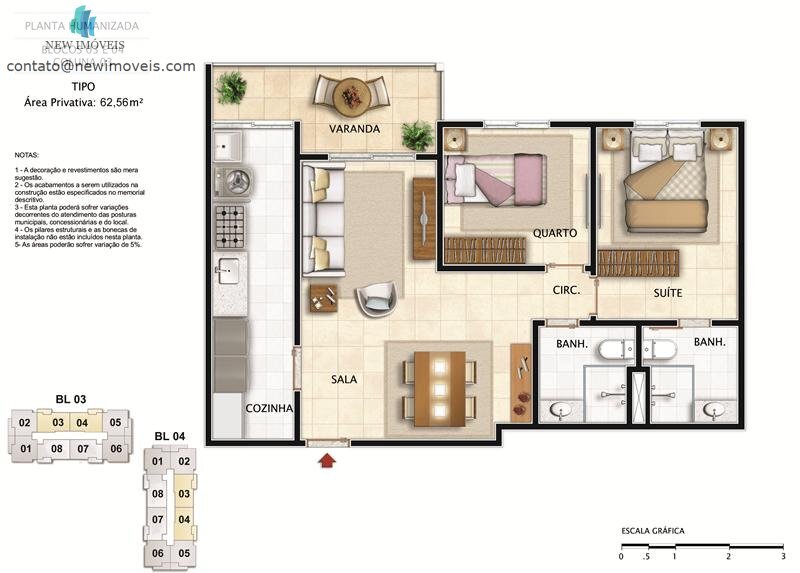 Apartamento à venda com 2 quartos, 133m² - Foto 14