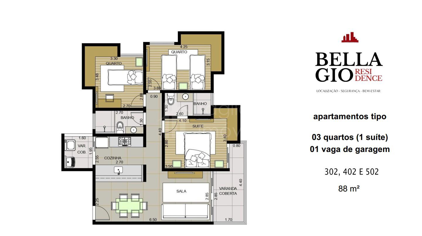 Apartamento, 3 quartos, 88 m² - Foto 14