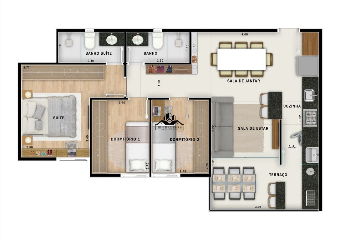 Apartamento à venda com 3 quartos, 65m² - Foto 19