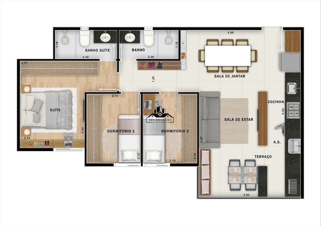 Apartamento à venda com 3 quartos, 65m² - Foto 18