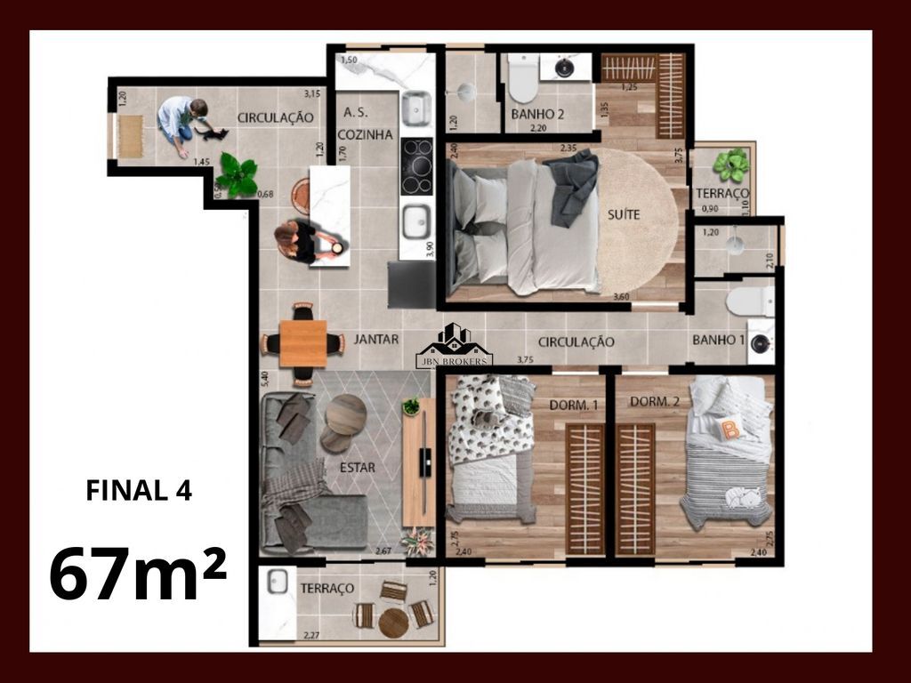 Apartamento à venda com 2 quartos, 52m² - Foto 15