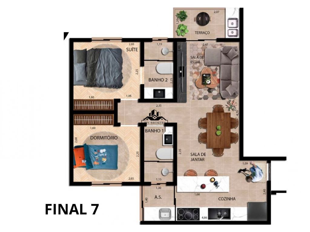 Apartamento à venda com 2 quartos, 52m² - Foto 17