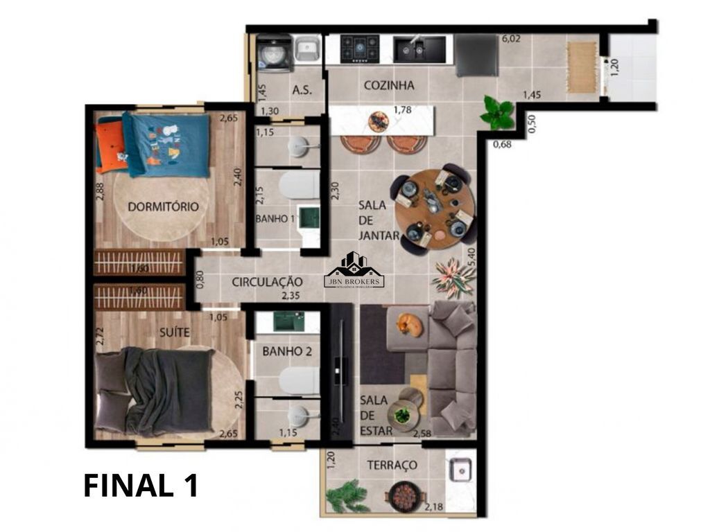 Apartamento à venda com 2 quartos, 52m² - Foto 13