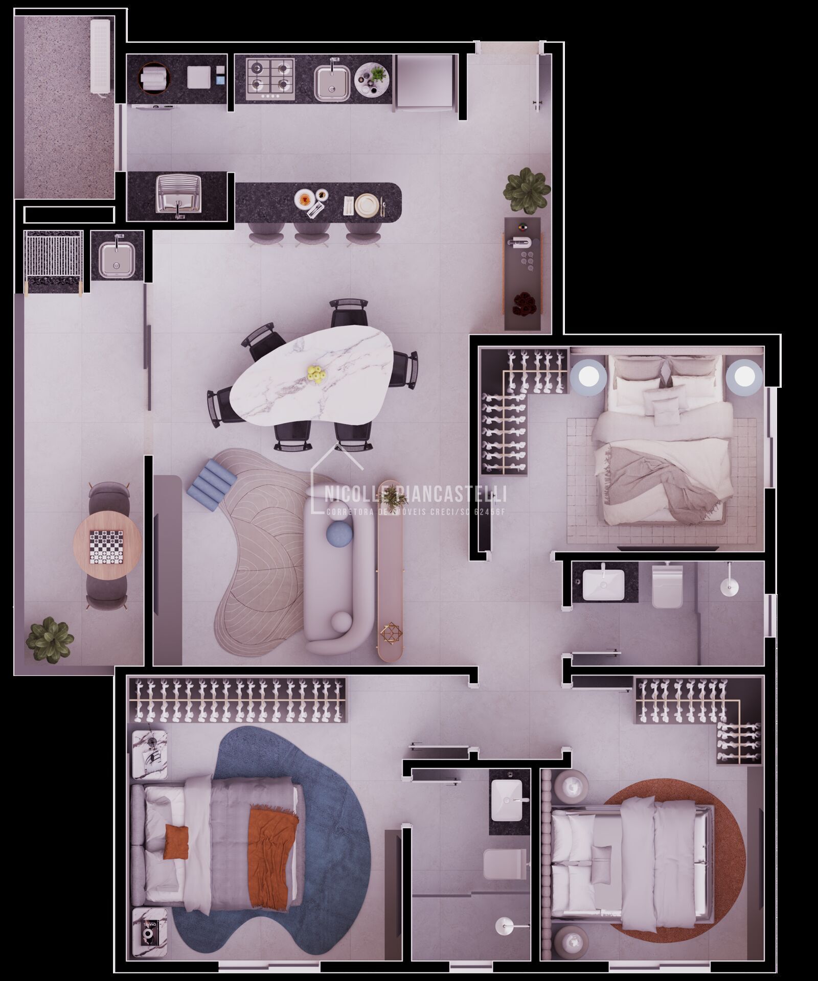 Apartamento, 3 quartos, 88 m² - Foto 4