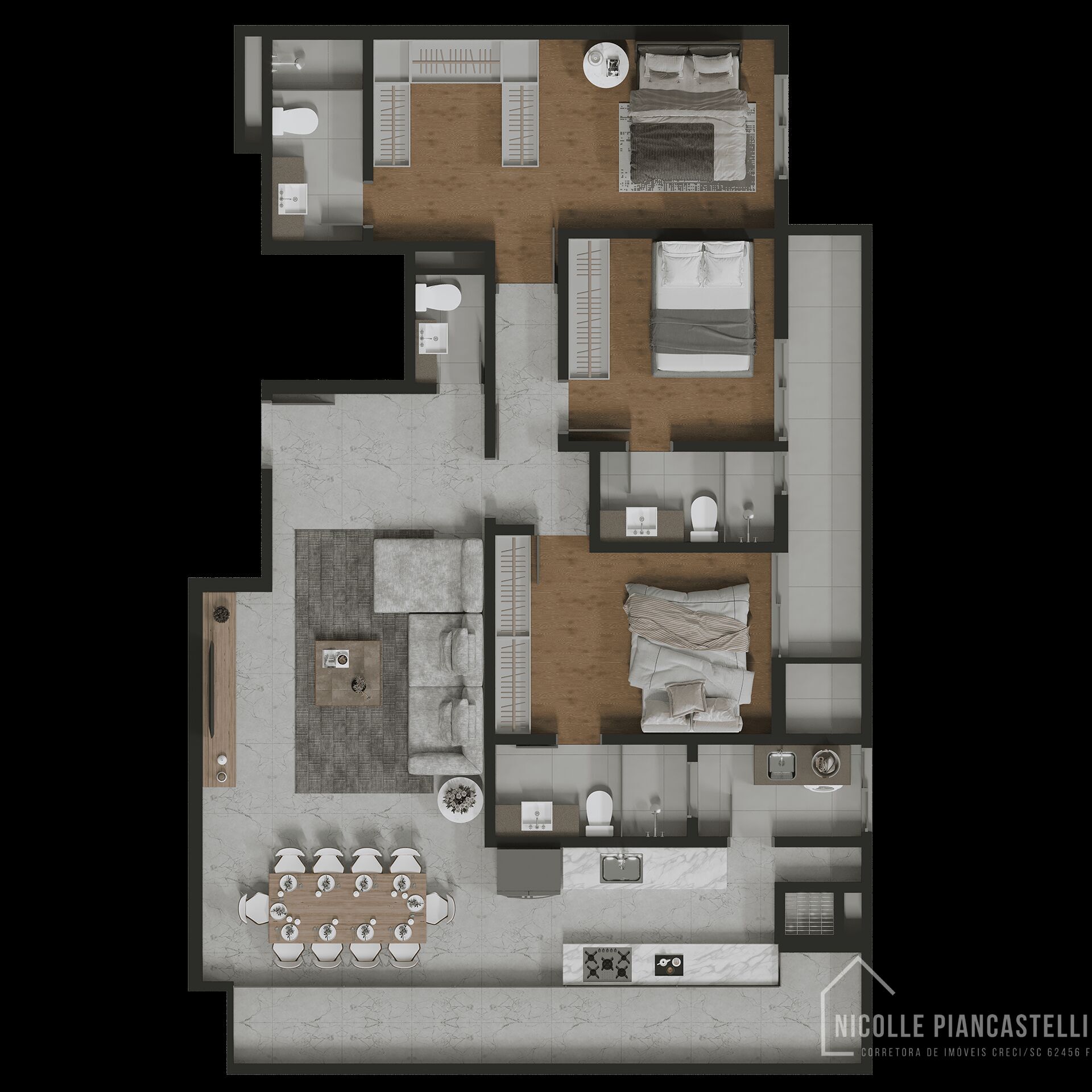 Apartamento à venda com 3 quartos, 126m² - Foto 13