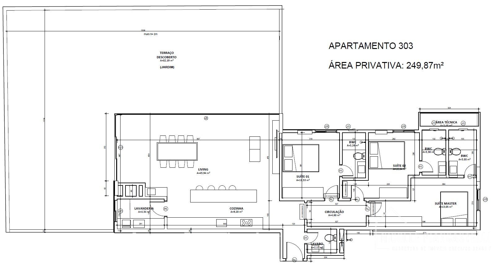 Apartamento à venda com 3 quartos, 249m² - Foto 5