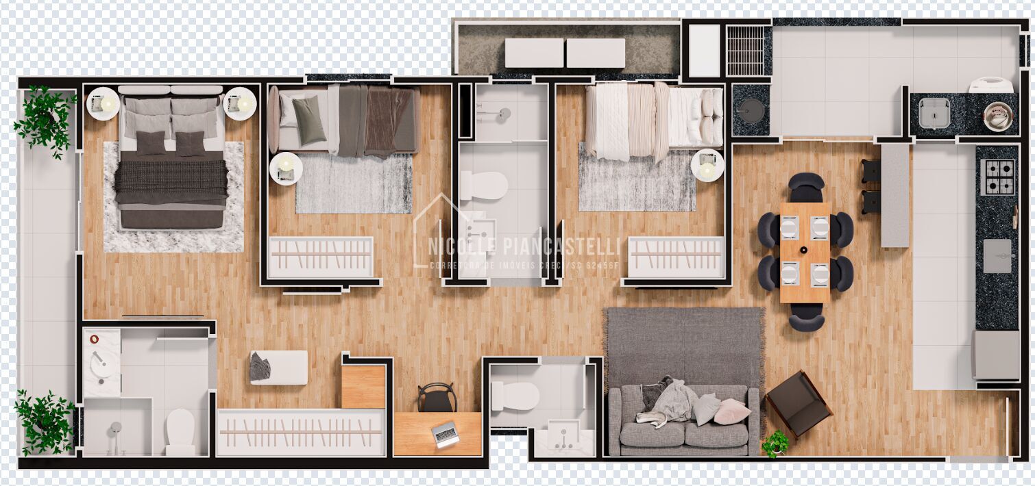 Apartamento, 3 quartos, 80 m² - Foto 4